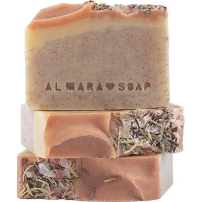 Almara Soap Natural Peeling Walnut naturalne mydło w kostce z efektem peelingu 90 g