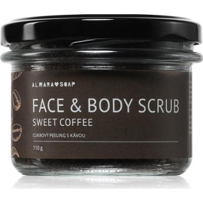 Almara Soap Face & Body Scrub peeling cukrowy do ciała i twarzy z zapachem Sweet Coffee 110 g