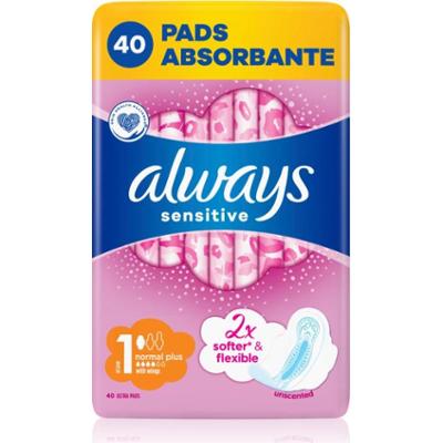 Always Sensitive Normal Plus podpaski nieperfumowany 40 szt.
