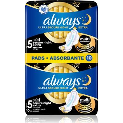 Always Ultra Secure Night Extra podpaski 10 szt.
