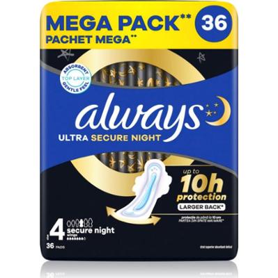 Always Ultra Secure Night Size 4 podpaski na noc 36 szt.