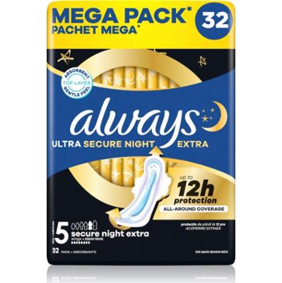 Always Ultra Secure Night Extra Size 5 podpaski na noc 32 szt.