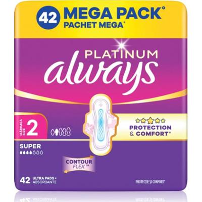 Always Platinum Super Size 2 podpaski ze skrzydełkami 42 szt.