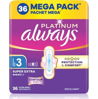 Always Platinum Super Extra Size 3 podpaski ze skrzydełkami 36 szt.