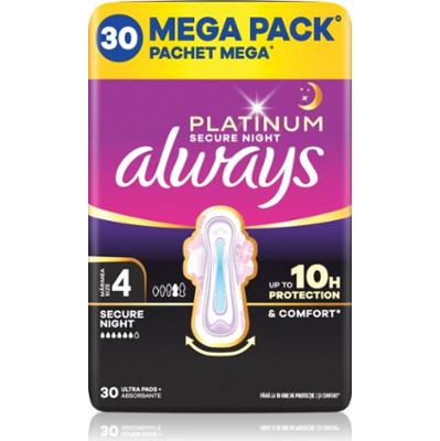 Always Platinum Secure Night Size 4 podpaski na noc 30 szt.