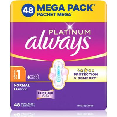 Always Platinum Normal Size 1 podpaski ze skrzydełkami 48 szt.