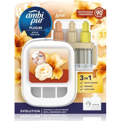 AmbiPur 3volution Gold Orchid elektryczny odświeżacz powietrza z napełnieniem 20 ml