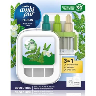 AmbiPur 3volution Morning Dew elektryczny odświeżacz powietrza z napełnieniem 20 ml