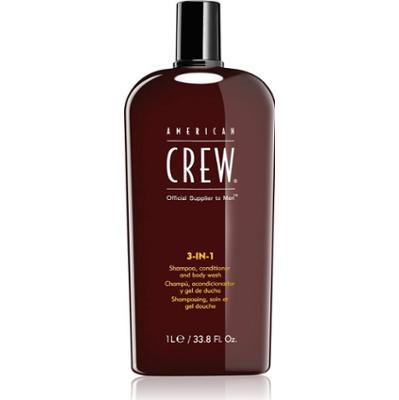 American Crew Hair & Body 3-IN-1 szampon, odżywka do włosów i żel pod prysznic 3w1 dla mężczyzn 1000 ml