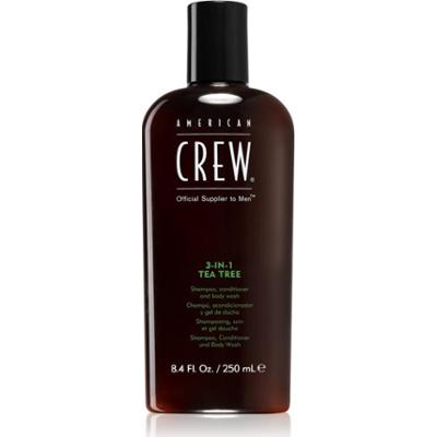 American Crew Hair & Body 3-IN-1 Tea Tree szampon, odżywka do włosów i żel pod prysznic 3w1 dla mężczyzn 250 ml
