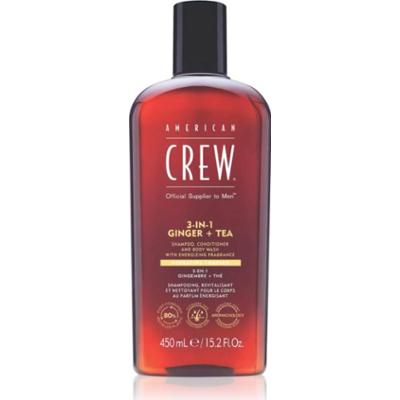 American Crew 3 in 1 Ginger + Tea szampon 3w1, odżywka i żel pod prysznic dla mężczyzn 450 ml