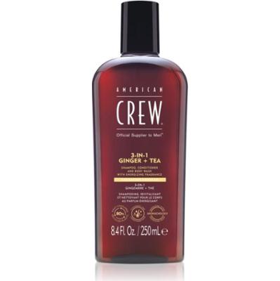 American Crew 3 in 1 Ginger + Tea szampon 3w1, odżywka i żel pod prysznic dla mężczyzn 250 ml