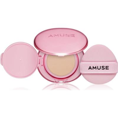 AMUSE Dew Power Vegan Cushion długotrwały podkład w gąbce dla efektu rozjaśnienia i wygładzenia skóry odcień 1.5 Natural 15 g