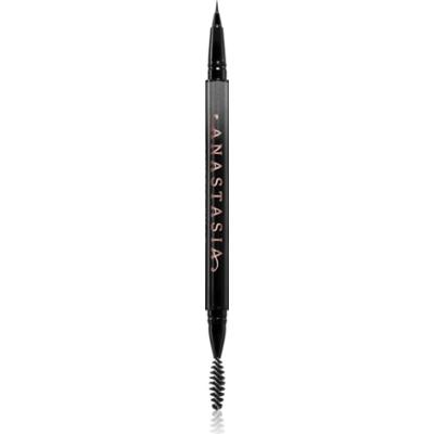 Anastasia Beverly Hills MicroStroke Brow Pen pisak do brwi ze szczotką odcień Ebony 0.5 ml