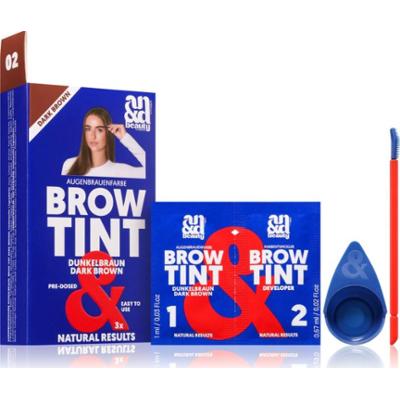 A.N.D. Beauty Brow Tint farbka do brwi odcień Dark Brown 3x1.67 ml