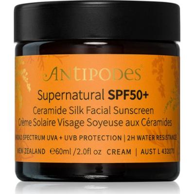 Antipodes Supernatural SPF50+ Ceramide Silk Facial Sunscreen ochronny krem do twarzy z ceramidami SPF 50+ 60 ml