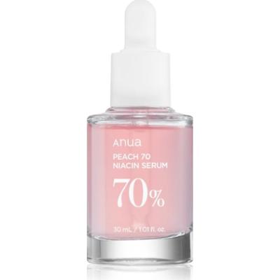 Anua Peach 70% Niacin Serum rozjaśniające serum nawilżające na rozszerzone pory i zmarszczki 30 ml