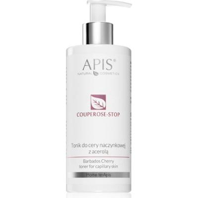 Apis Natural Cosmetics Couperose-Stop tonik nawilżający do skóry wrażliwej ze skłonnością do przebarwień 300 ml