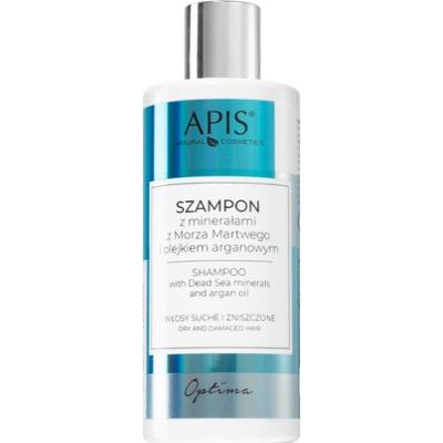 Apis Natural Cosmetics Optima szampon nawilżający z minerałami z Morza Martwego 300 ml