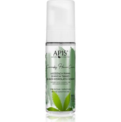 Apis Natural Cosmetics Cannabis Home Care pianka oczyszczająca do skóry suchej i wrażliwej 150 ml