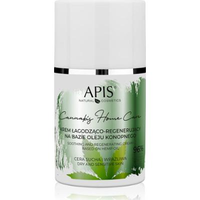 Apis Natural Cosmetics Cannabis Home Care lekki krem nawilżający do skóry suchej i wrażliwej 50 ml
