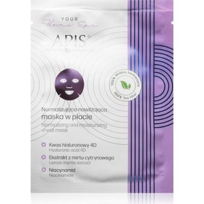 Apis Natural Cosmetics Home Spa maska nawilżająca w płacie do twarzy 20 g