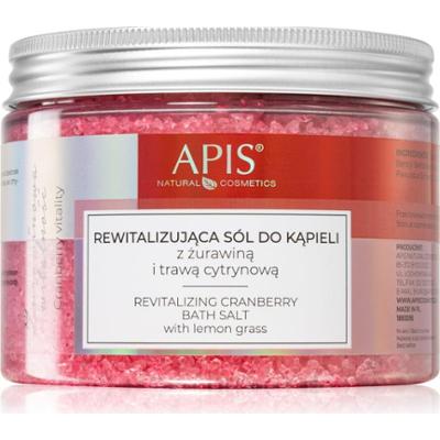 Apis Natural Cosmetics Cranberry Vitality relaksująca sól do kąpieli z minerałami z Morza Martwego 650 g