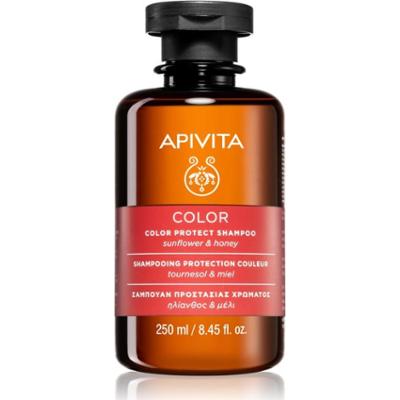 Apivita Color Seal Shampoo szampon ochronny do włosów farbowanych bez siarczanów 250 ml