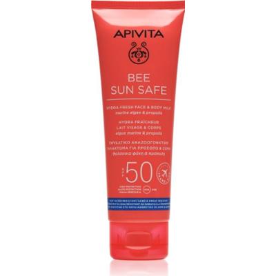 Apivita Bee Sun Safe Hydra Fresh Milk SPF50 mleczko do opalania do twarzy i ciała SPF 50 100 ml