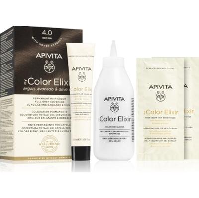 Apivita My Color Elixir farba do włosów bez amoniaku odcień 4.0 Brown 1 szt.