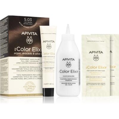 Apivita My Color Elixir farba do włosów bez amoniaku odcień 5.03 Light Brown Natural Gold 1 szt.