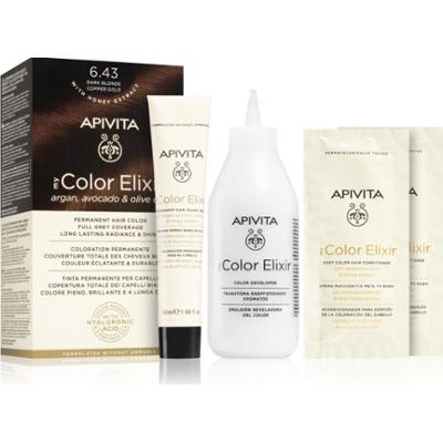 Apivita My Color Elixir farba do włosów bez amoniaku odcień 6.43 Dark Blonde Copper Gold 1 szt.