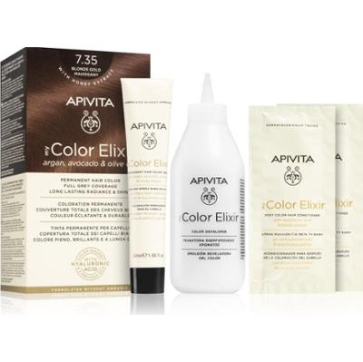 Apivita My Color Elixir farba do włosów bez amoniaku odcień 7.35 Blonde Gold Mahogany 1 szt.