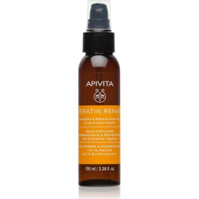 Apivita Keratin Repair Nourish Repair Hair Oil olejek do włosów do włosów suchych i zniszczonych 100 ml