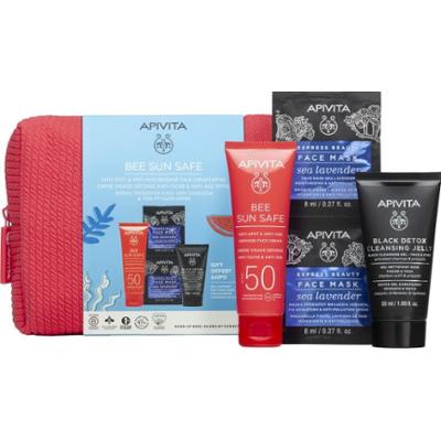 Apivita Bee Sun Safe Anti-Spot and Anti-Age GIft Set zestaw upominkowy do opalania SPF 50