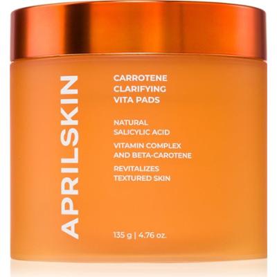APRILSKIN Carrotene Clarifying Vita Pads płatki oczyszczające do skóry tłustej ze skłonnością do trądziku 60 szt.