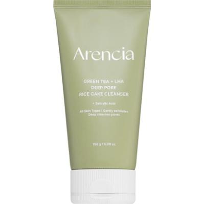 Arencia Green Tea + LHA Deep Pore Rice Cake Cleanser żel głęboko oczyszczający o działaniu regenerującym 150 g