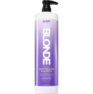 ASP System Blonde Anti-Yellow szampon rozświetlający do blond i siwych włosów 1000 ml