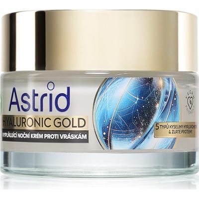 Astrid Hyaluronic Gold krem na noc przeciw zmarszczkom z proteinami 50 ml