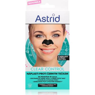 Astrid Clear Control oczyszczające plastry do twarzy przeciw zaskórnikom 6 szt.