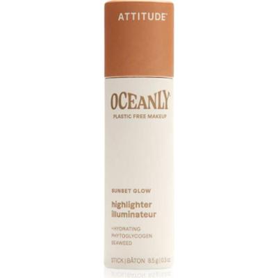 Attitude Oceanly Plastic Free Makeup rozświetlacz kremowy w sztyfcie odcień Sunset Glow 8.5 g