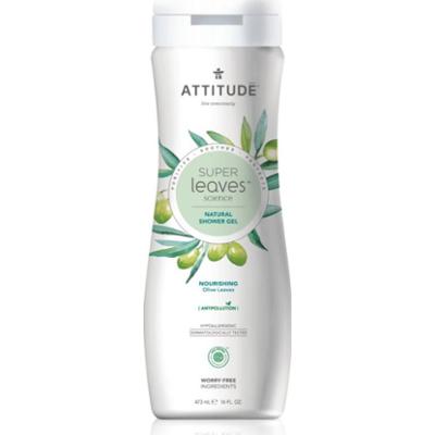 Attitude Super Leaves Olive naturalny żel pod prysznic o działaniu nawilżającym 473 ml