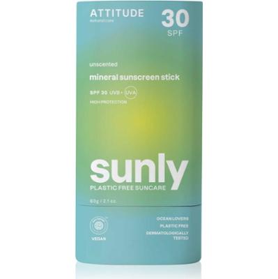 Attitude Sunly Unscented krem mineralny do opalania w sztyfcie SPF 30 60 g