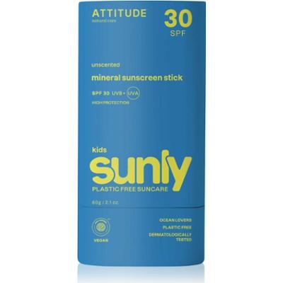 Attitude Sunly Kids Sunscreen Stick krem mineralny do opalania w sztyfcie dla dzieci SPF 30 60 g