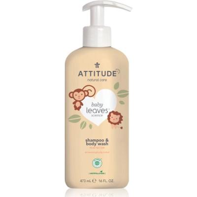 Attitude Baby Leaves Pear Nectar żel pod prysznic i szampon 2w1 dla dzieci 473 ml