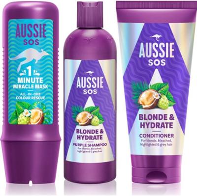 Aussie SOS Blonde & Hydrate zestaw do włosów blond
