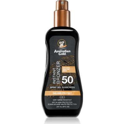 Australian Gold Spray Gel Sunscreen With Instant Bronzer spray brązujący SPF 50 237 ml
