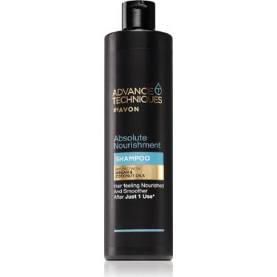 Avon Advance Techniques Absolute Nourishment odżywczy szampon z marokańskim olejkiem arganowym do wszystkich rodzajów włosów 400 ml