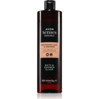 Avon Senses Essence Geranium Leaf & Orange dodatek do kąpieli 500 ml