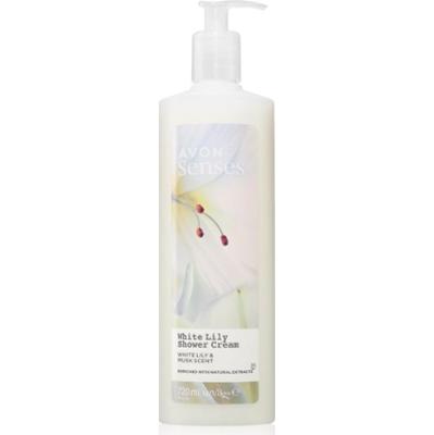 Avon Senses White Lily & Musk pobudzający krem pod prysznic 720 ml